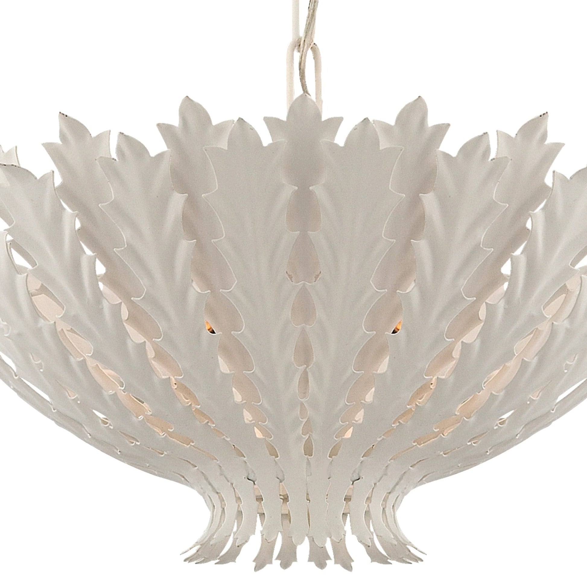 AERIN Hampton Medium Reef Chandelier - Plaster White Pendant Light Bloomingdales Lighting   