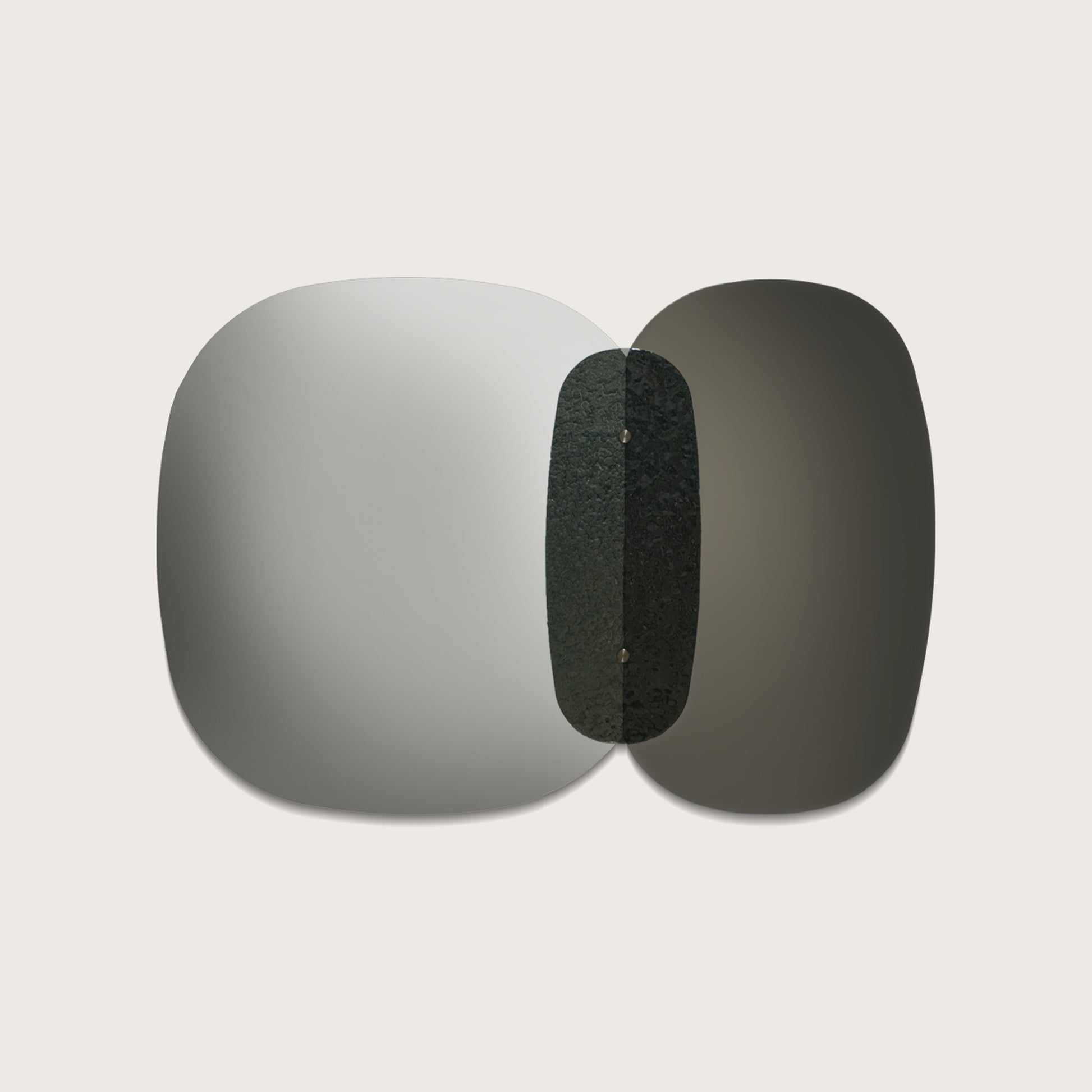 Amara Glass Mirror - Brushed Aluminium Mirror Raffine Default Title