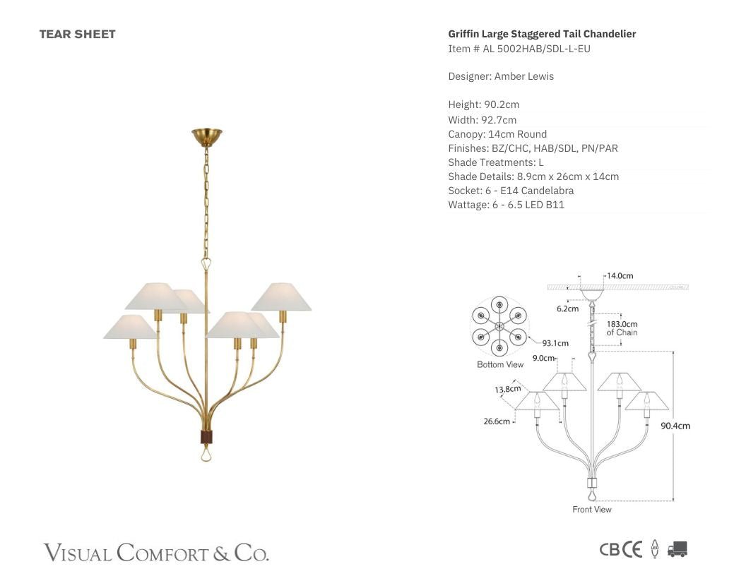 Amber Lewis Griffin Large Brass Staggered Tail Chandelier Pendant Light Bloomingdales Lighting   