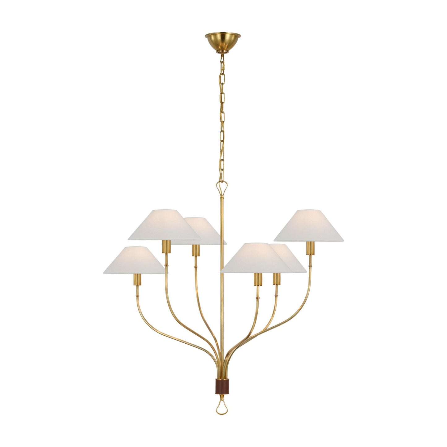 Amber Lewis Griffin Large Brass Staggered Tail Chandelier Pendant Light Bloomingdales Lighting   