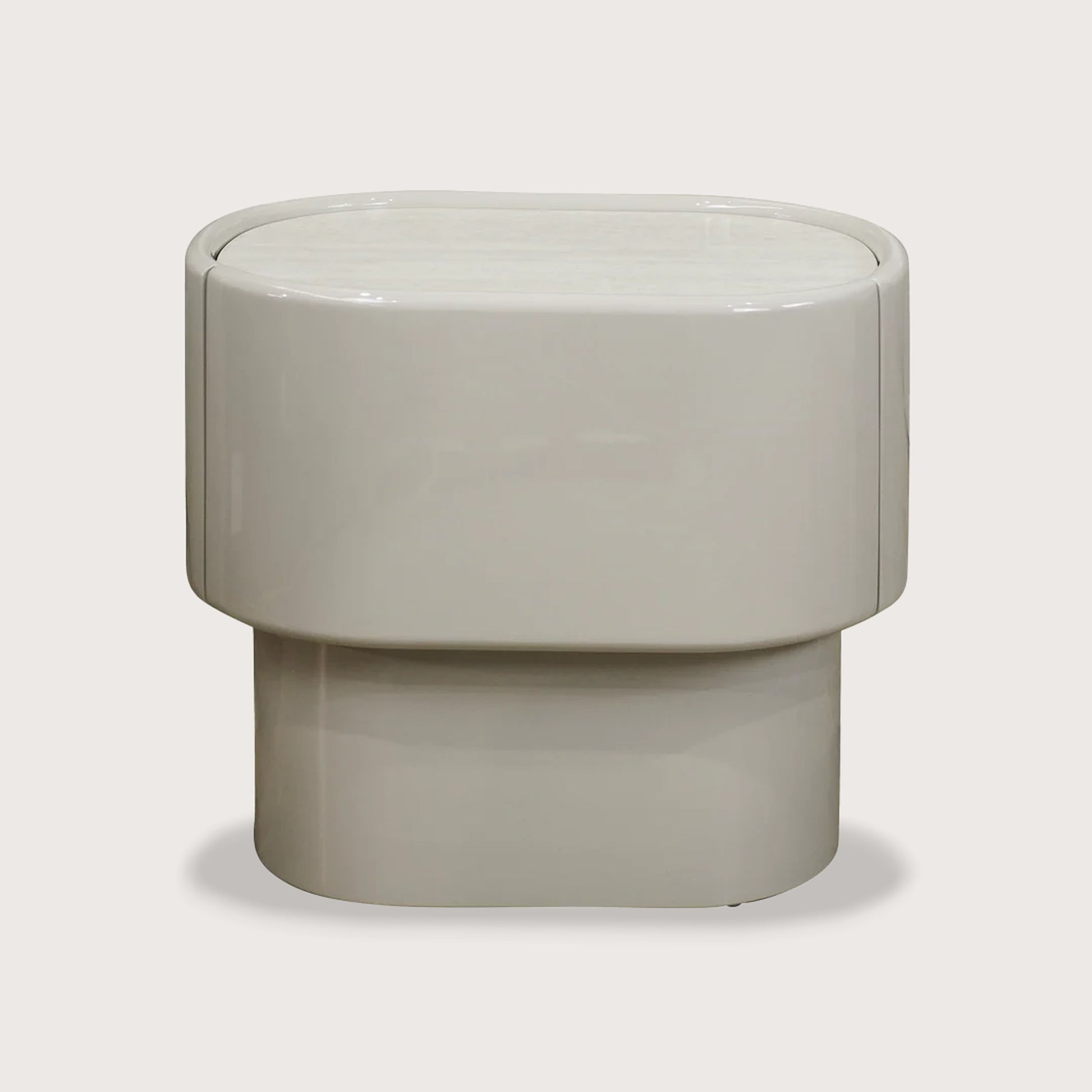 Axel Minimalist Marble Bedside Table - White Bedside Table Raffine Default Title