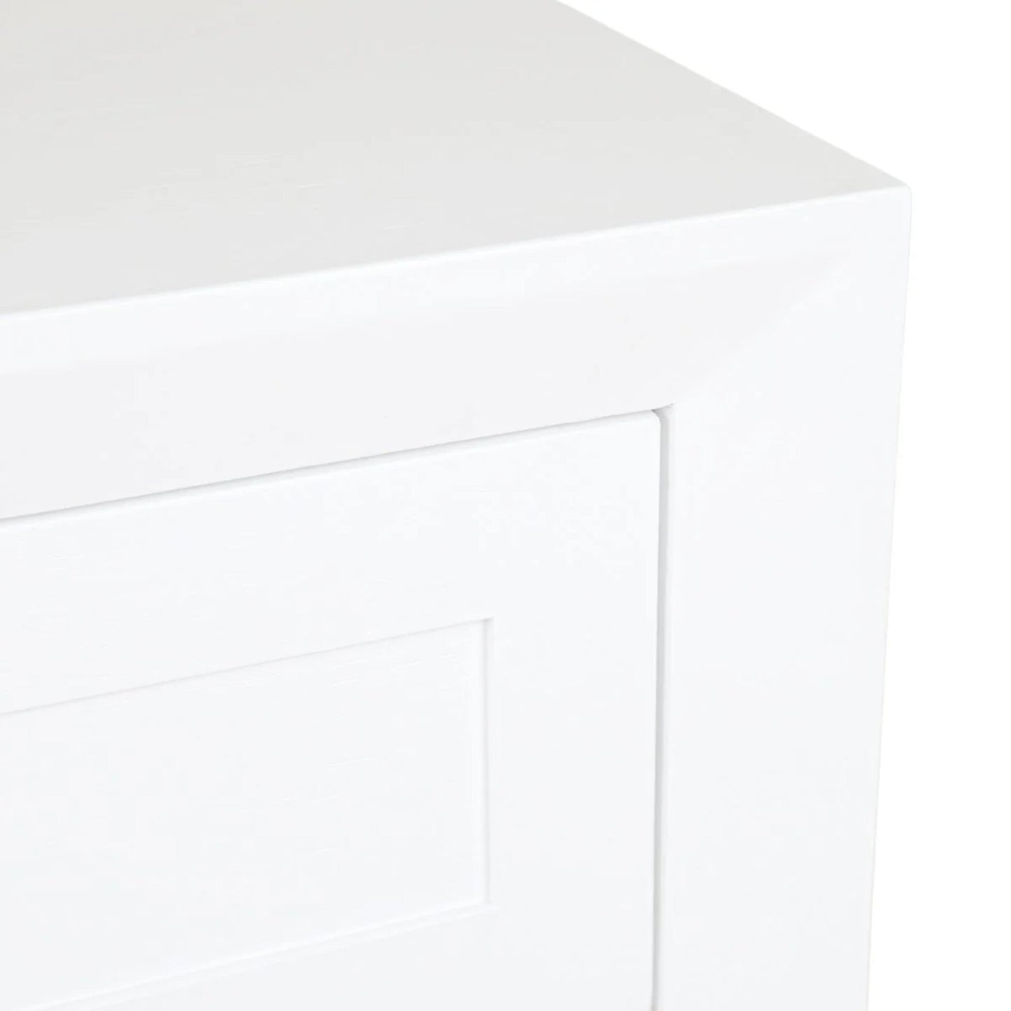 Balmain Large Two Drawer Open Console Table - White Console Table Cafe Lighting & Living   