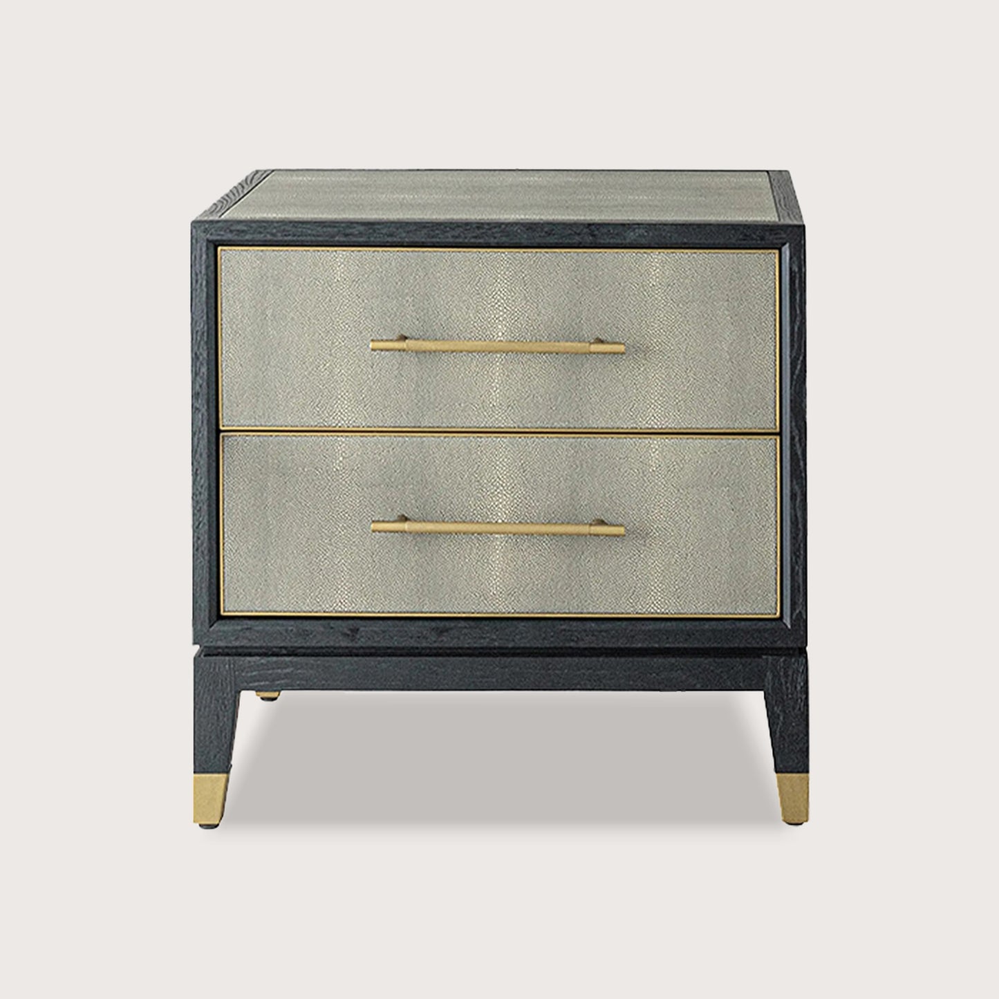 Bernard Timber Bedside Table - Brass Bedside Table Raffine Default Title