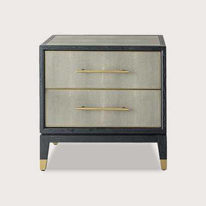 Bernard Timber Bedside Table - Brass Bedside Table Raffine Default Title