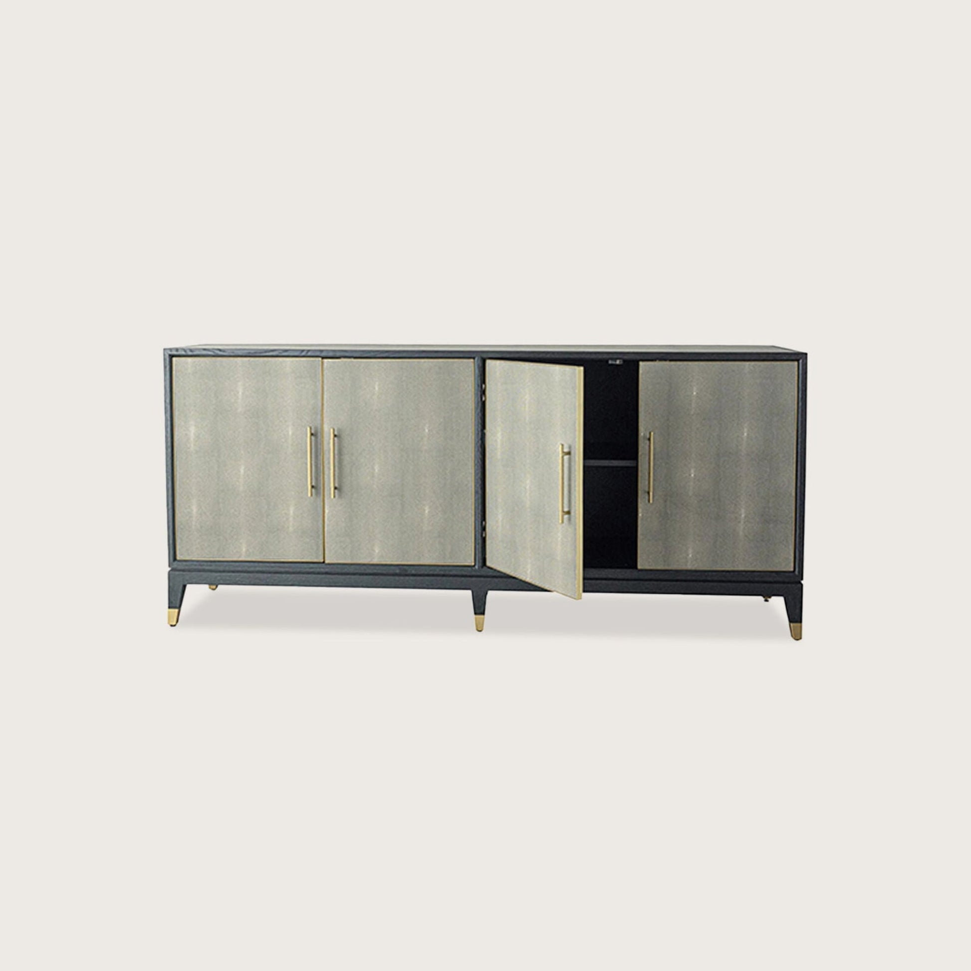 Bernard Timber Sideboard - Brass Sideboard Raffine