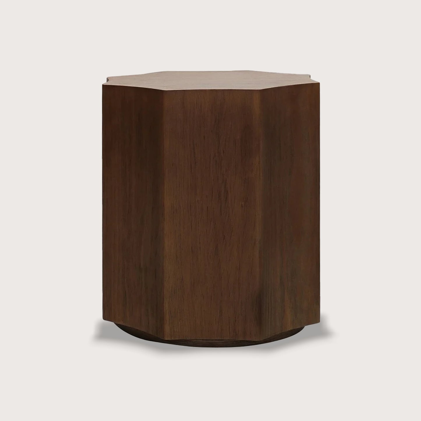Bowen Architectural Timber Side Table - Natural Side Table Raffine Default Title