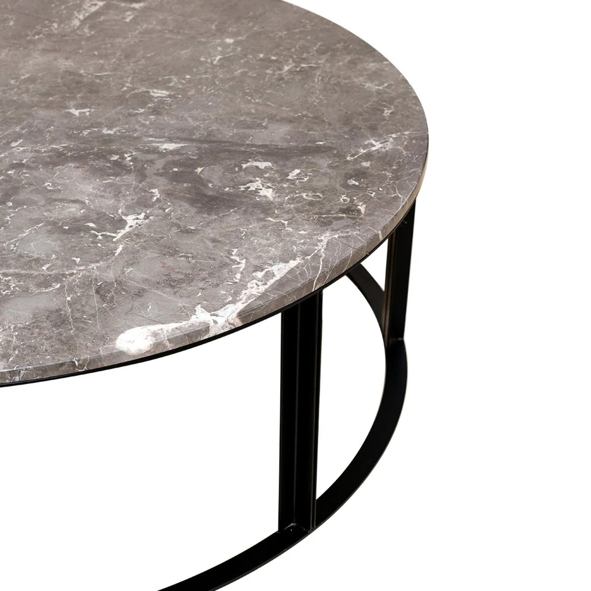 Bowie Marble Large Coffee Table - Grey Coffee Table Cafe Lighting & Living   