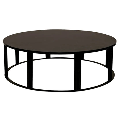Bowie Marble Large Coffee Table - Grey Coffee Table Cafe Lighting & Living Black Large 