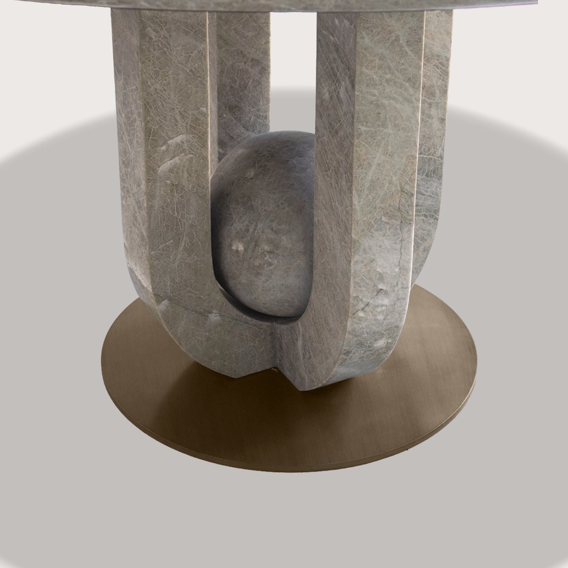 Brielle Round Marble Dining Table - Taj Stone Dining Table Raffine