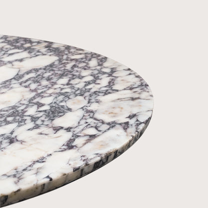 Brielle Round Viola Marble Dining Table Dining Table Raffine