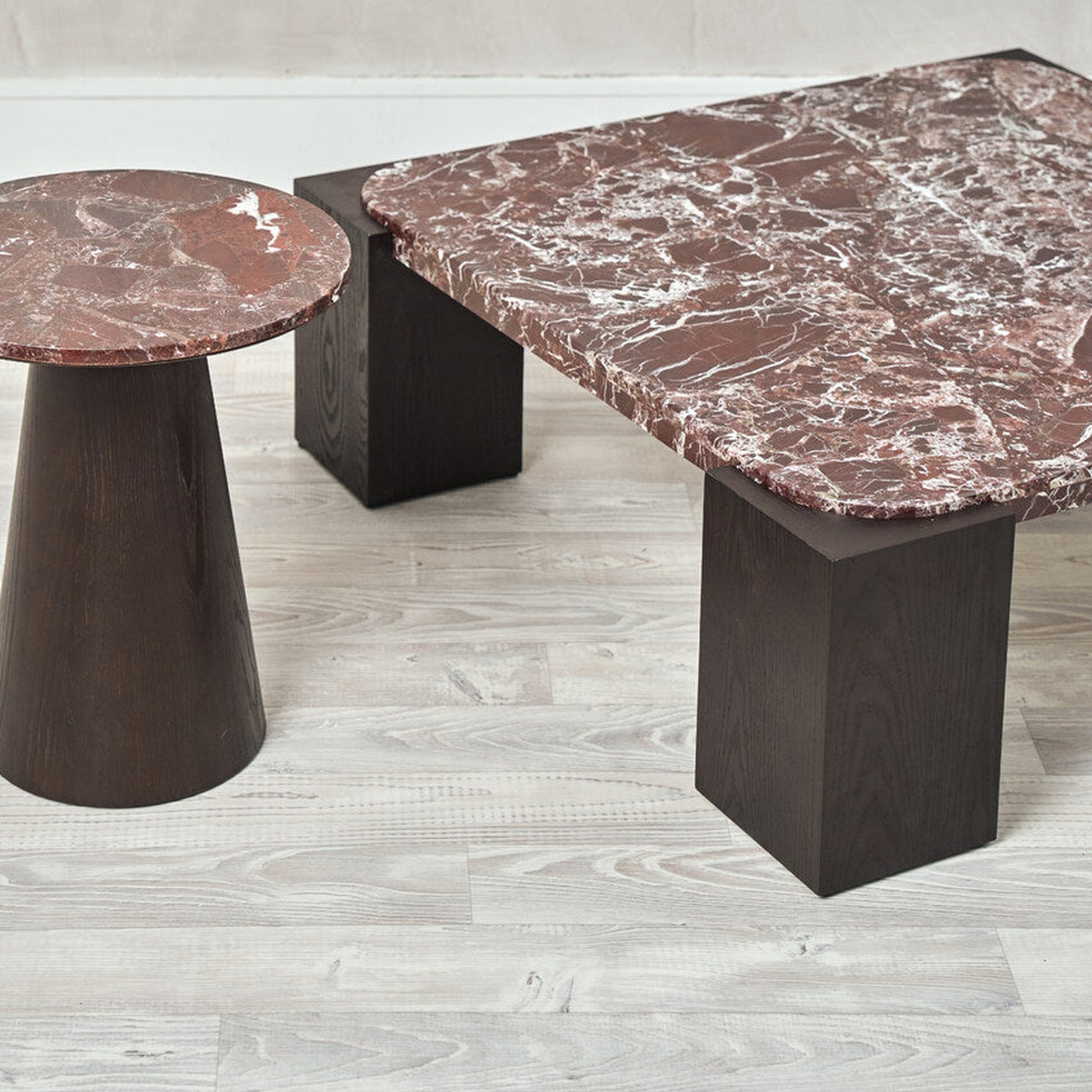 Calla Marble Coffee Table - Plum Coffee Table Raffine