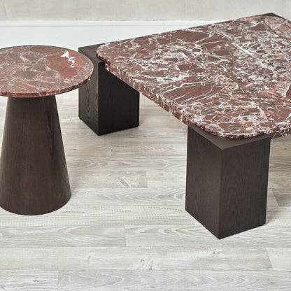 Calla Marble Coffee Table - Plum Coffee Table Raffine