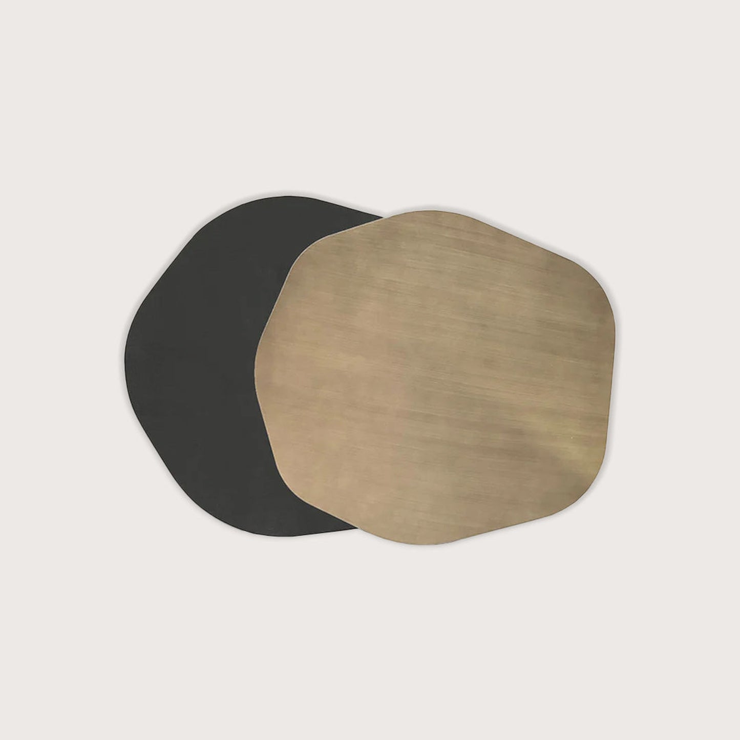 Carine Metal Coffee Table - Brass Coffee Table Raffine
