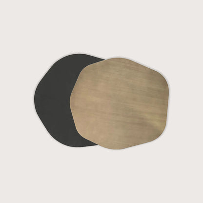 Carine Metal Coffee Table - Brass Coffee Table Raffine