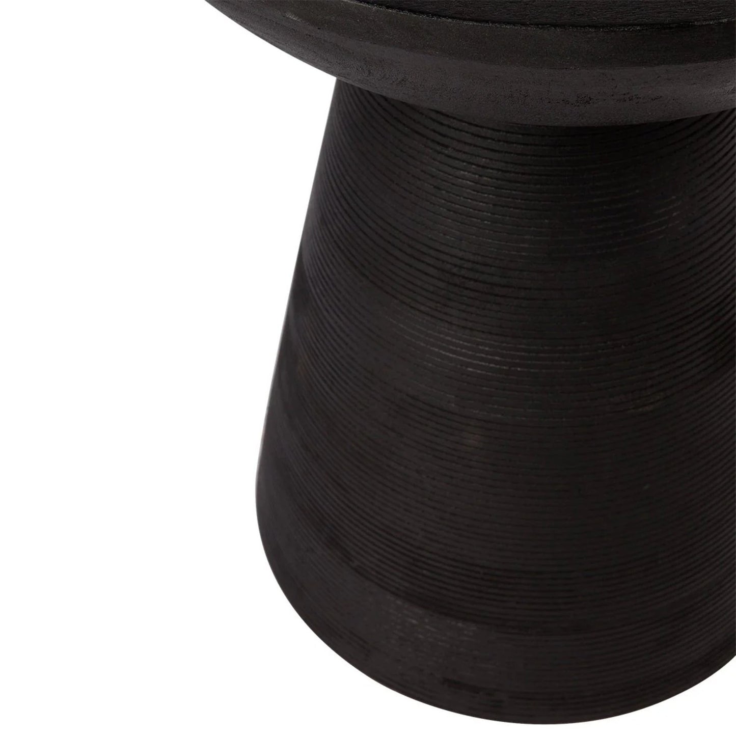 Cayman Mango Wood Side Table - Black Side Table Cafe Lighting & Living   