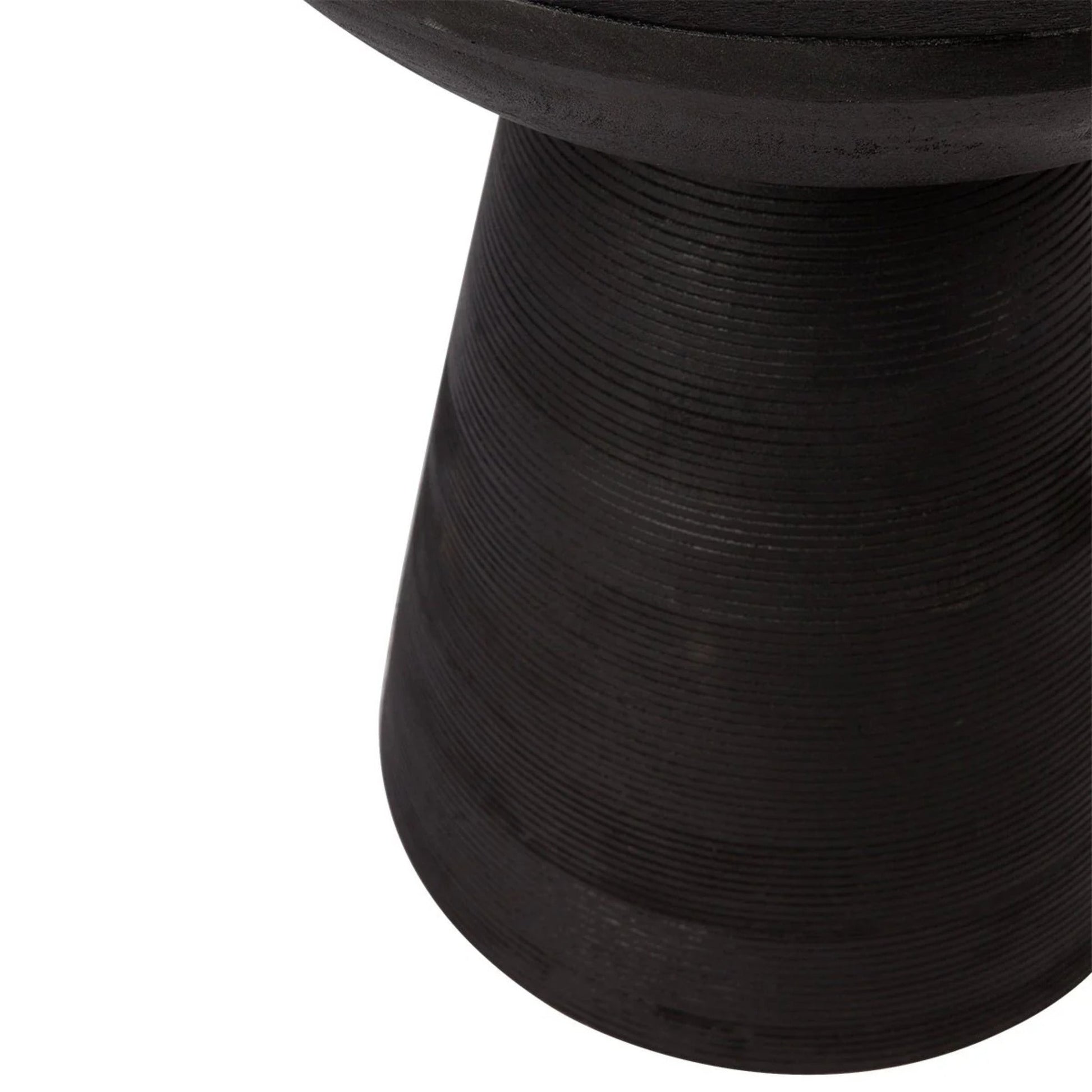 Cayman Mango Wood Side Table - Black Side Table Cafe Lighting & Living   
