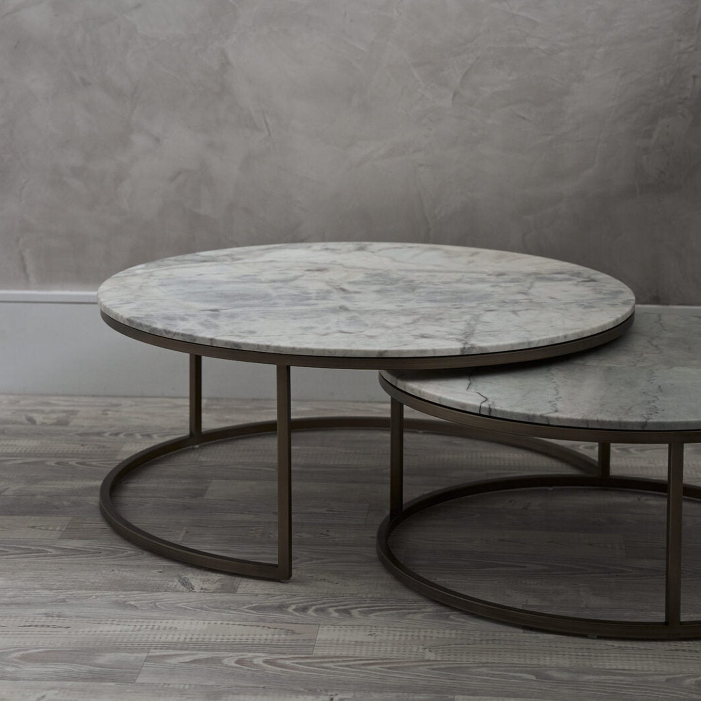 Celine Marble Coffee Table - Brass Coffee Table Raffine
