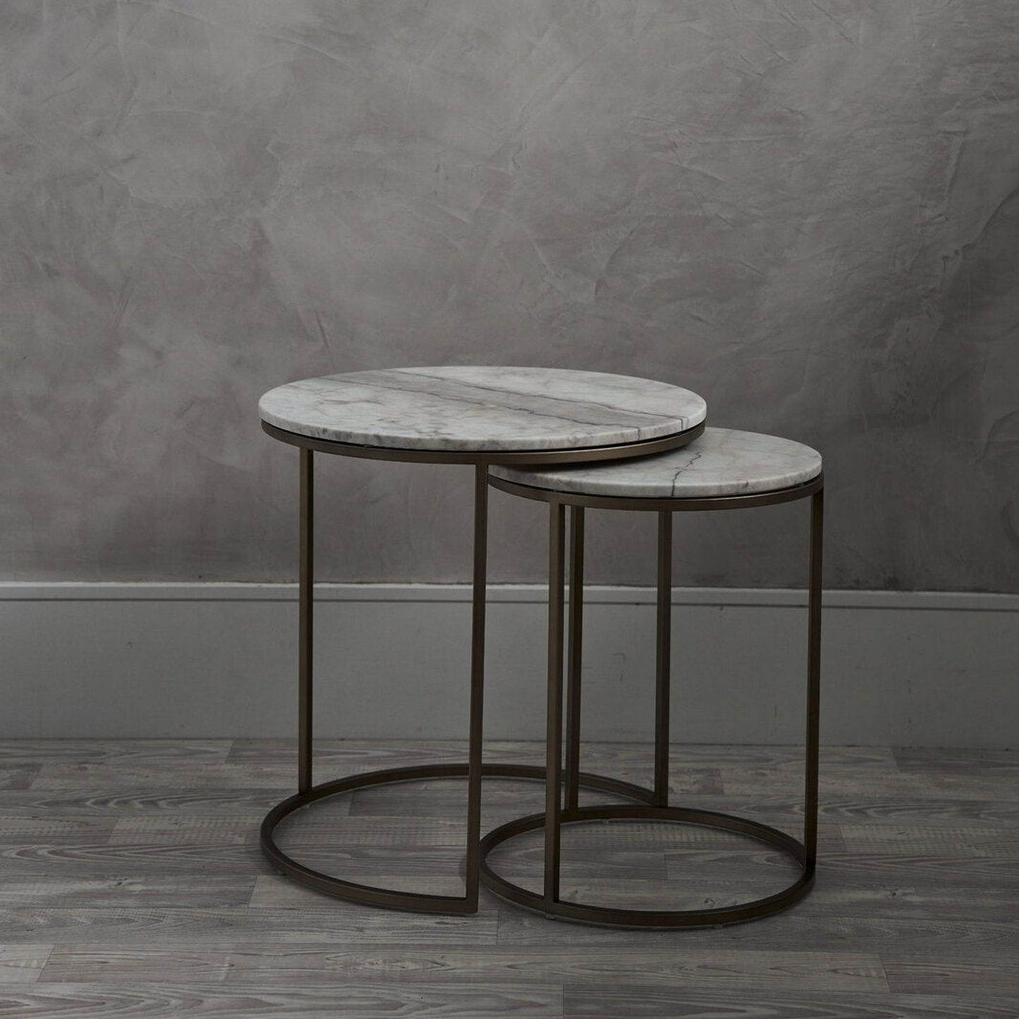 Celine Marble Side Table - Brass Side Table Raffine