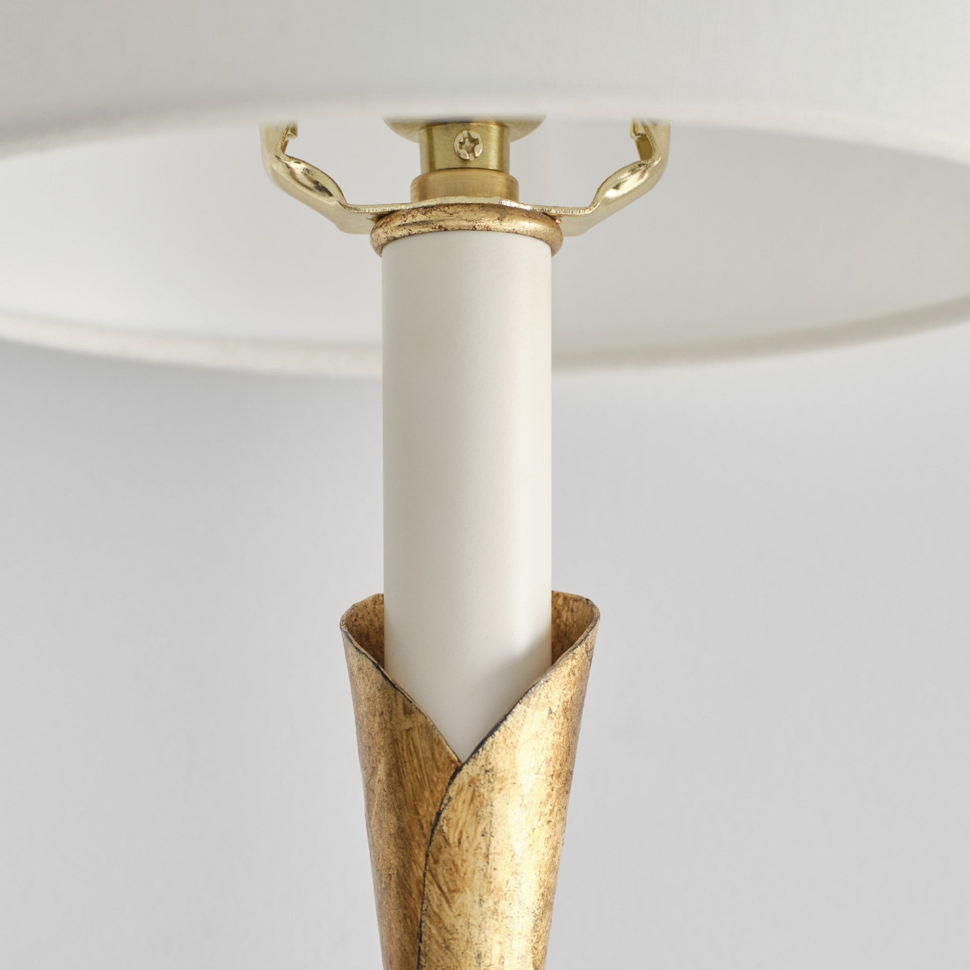 Chapman & Myers Aiden Large Tail Linen Wall Sconce - Gilded Iron Wall Light Bloomingdales Lighting   