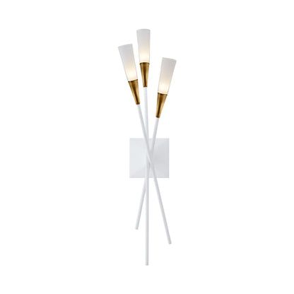 Chapman & Myers Stellar Triple Tail Wall Sconce - Matte Black Wall Light Bloomingdales Lighting Matte White  