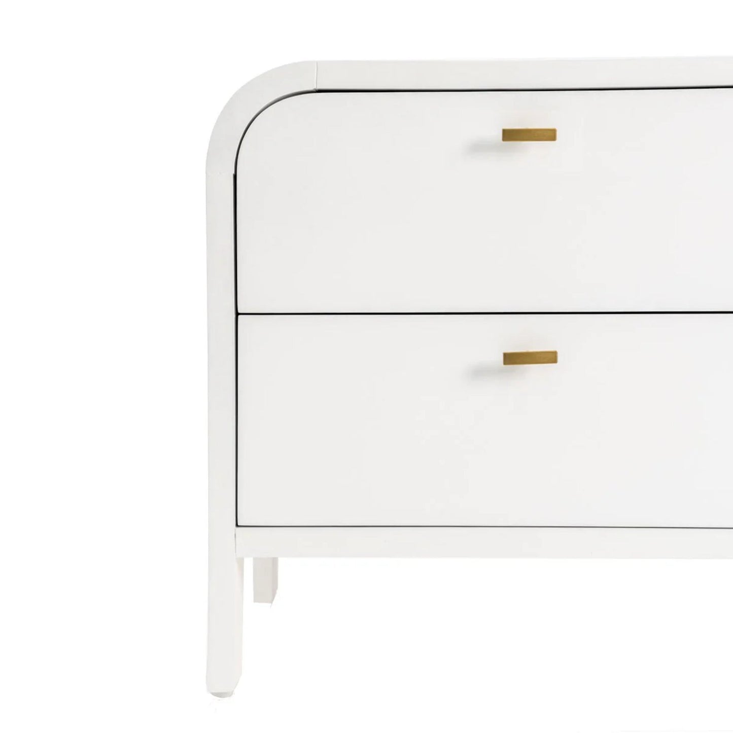 Chisholm Oak Wood Bedside Table - White Bedside Table Cafe Lighting & Living   