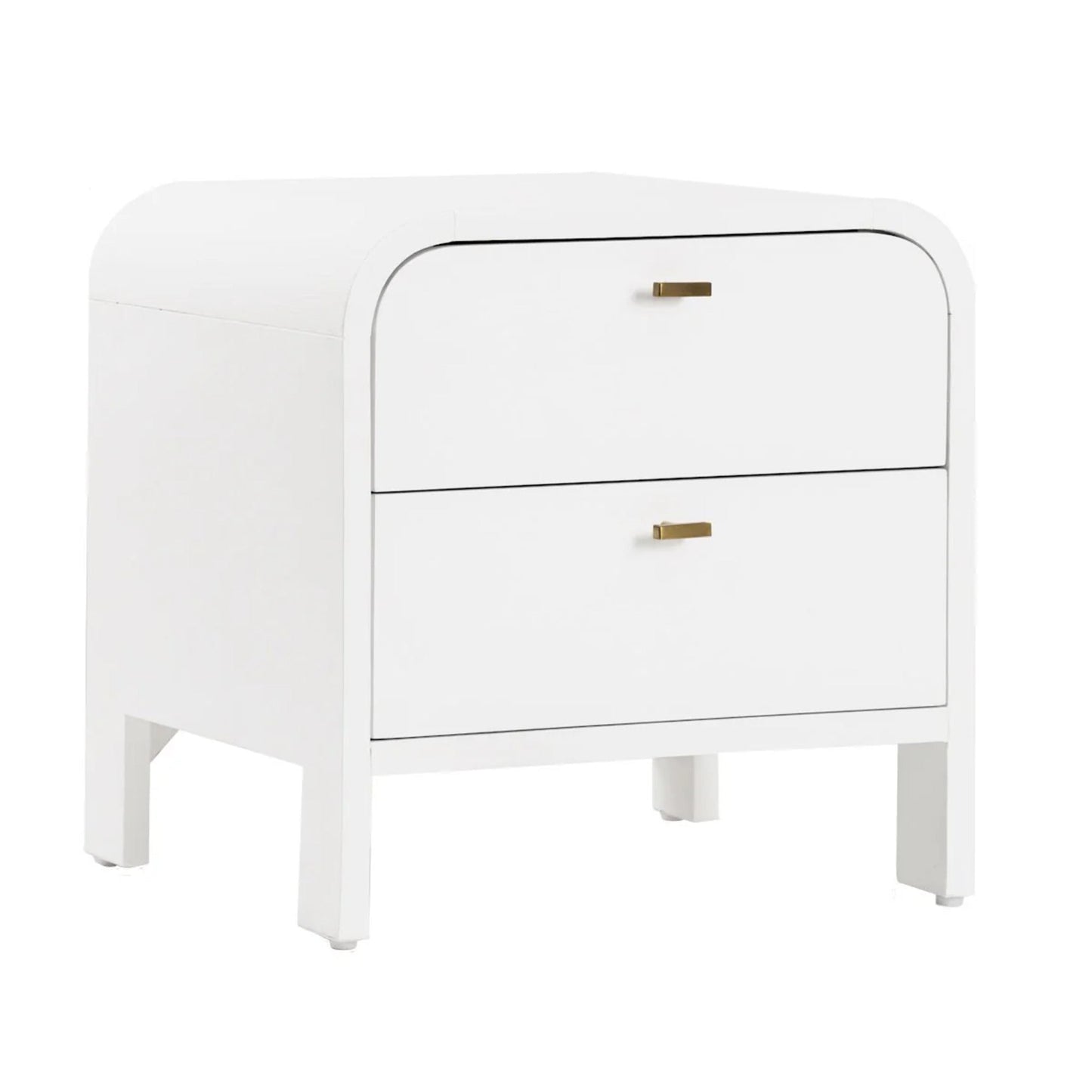 Chisholm Oak Wood Bedside Table - White Bedside Table Cafe Lighting & Living   