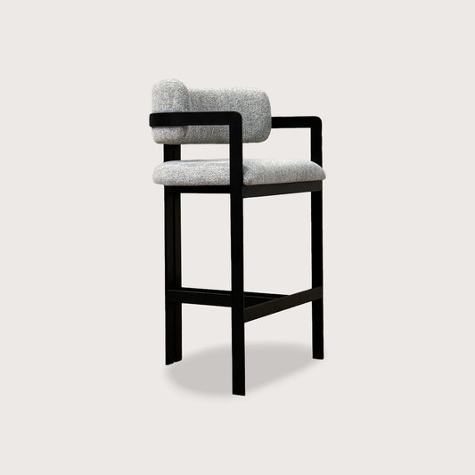 Claude Rounded Metal Bar Stool Bar Stool Raffine Black