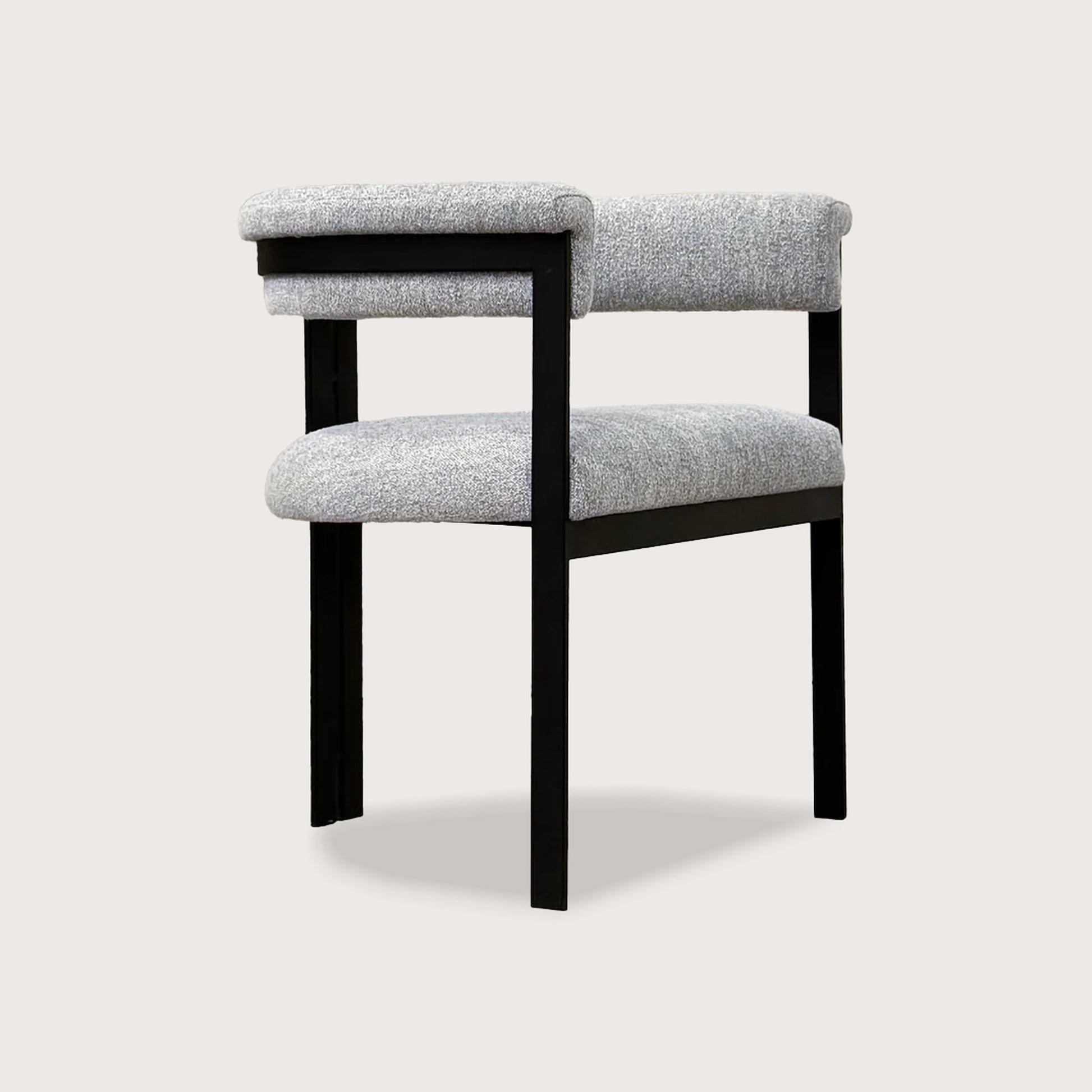Claude Soft Metal Dining Chair - Black Dining Chair Raffine