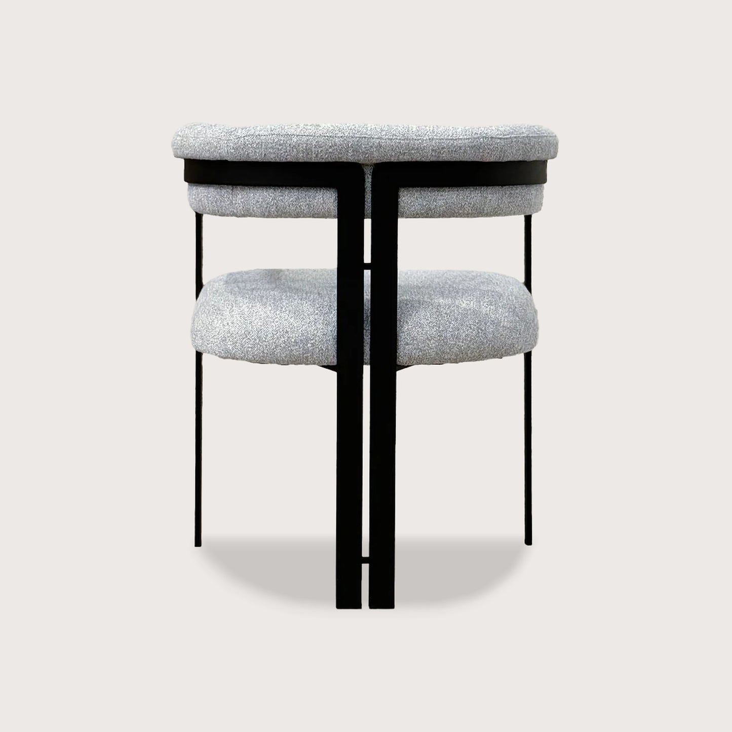 Claude Soft Metal Dining Chair - Black Dining Chair Raffine