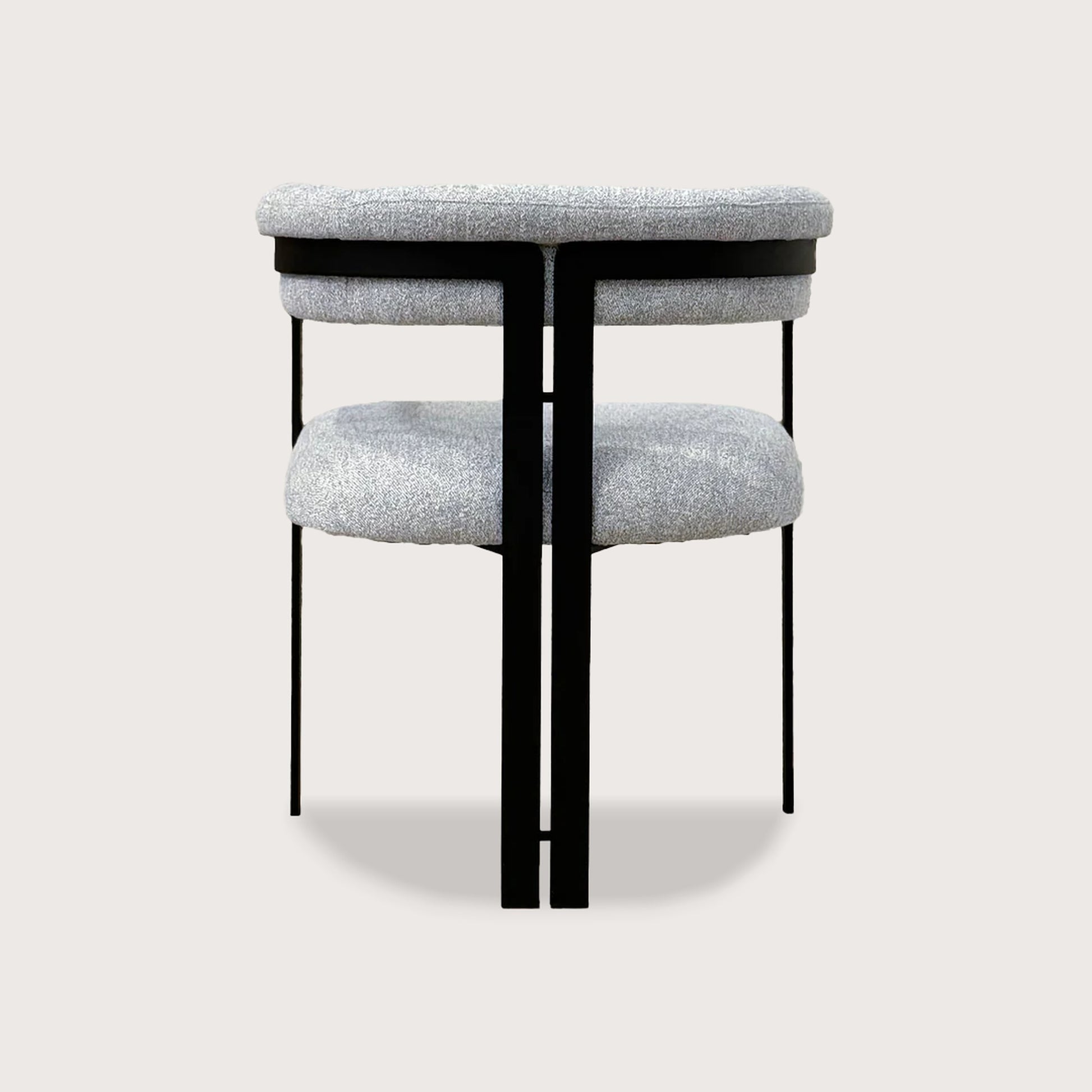 Claude Soft Metal Dining Chair - Black Dining Chair Raffine
