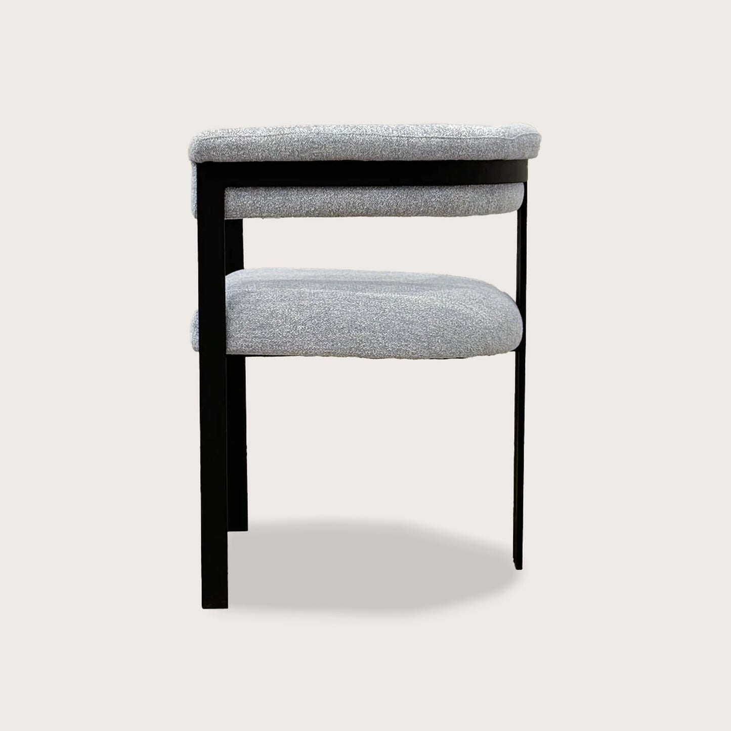 Claude Soft Metal Dining Chair - Black Dining Chair Raffine