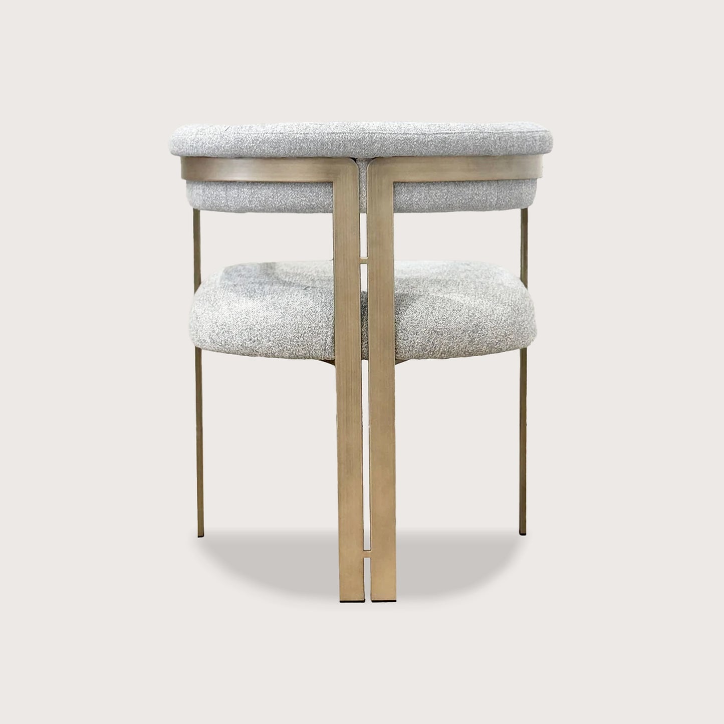 Claude Soft Metal Dining Chair - Brass Dining Chair Raffine
