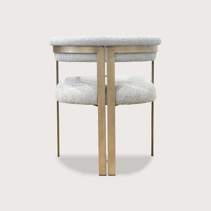 Claude Soft Metal Dining Chair - Brass Dining Chair Raffine