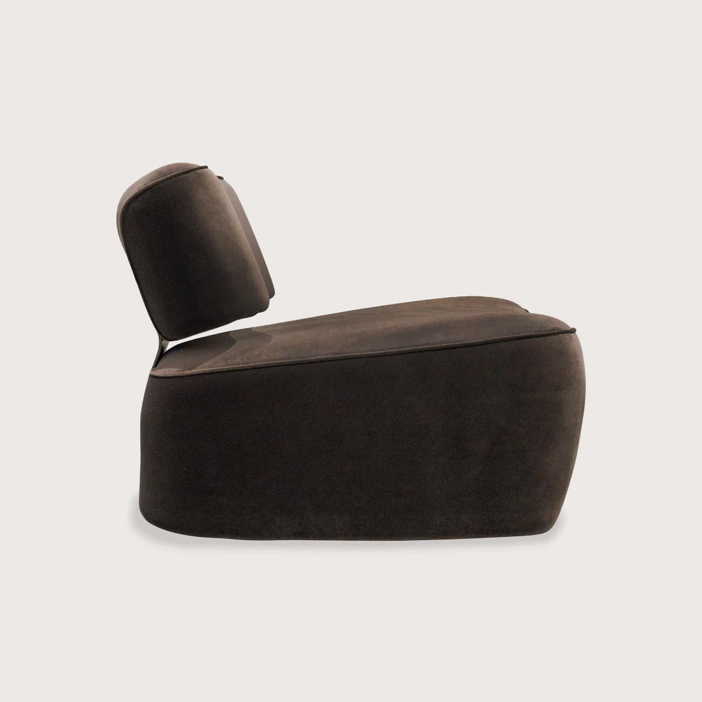 Clementine Sculptural Metal Occasional Chair - Brown Occasional Chair Raffine