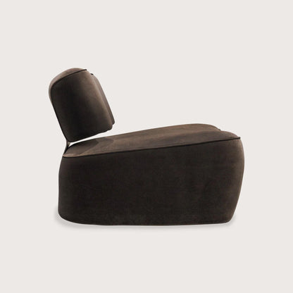 Clementine Sculptural Metal Occasional Chair - Brown Occasional Chair Raffine