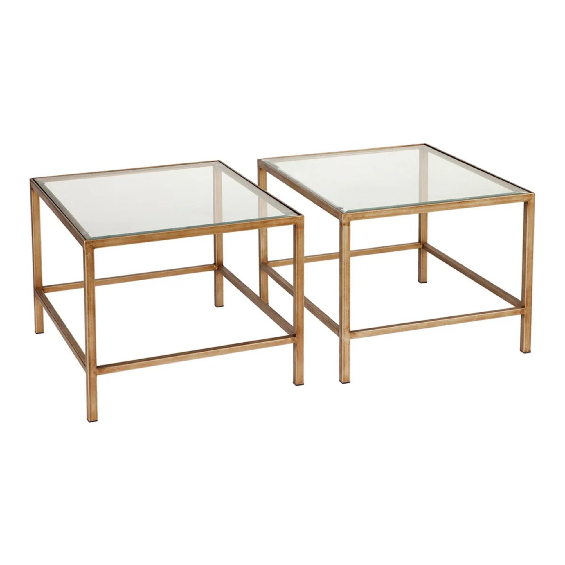 Cocktail Glass Nesting Coffee Table - Antique Gold Coffee Table Cafe Lighting & Living   