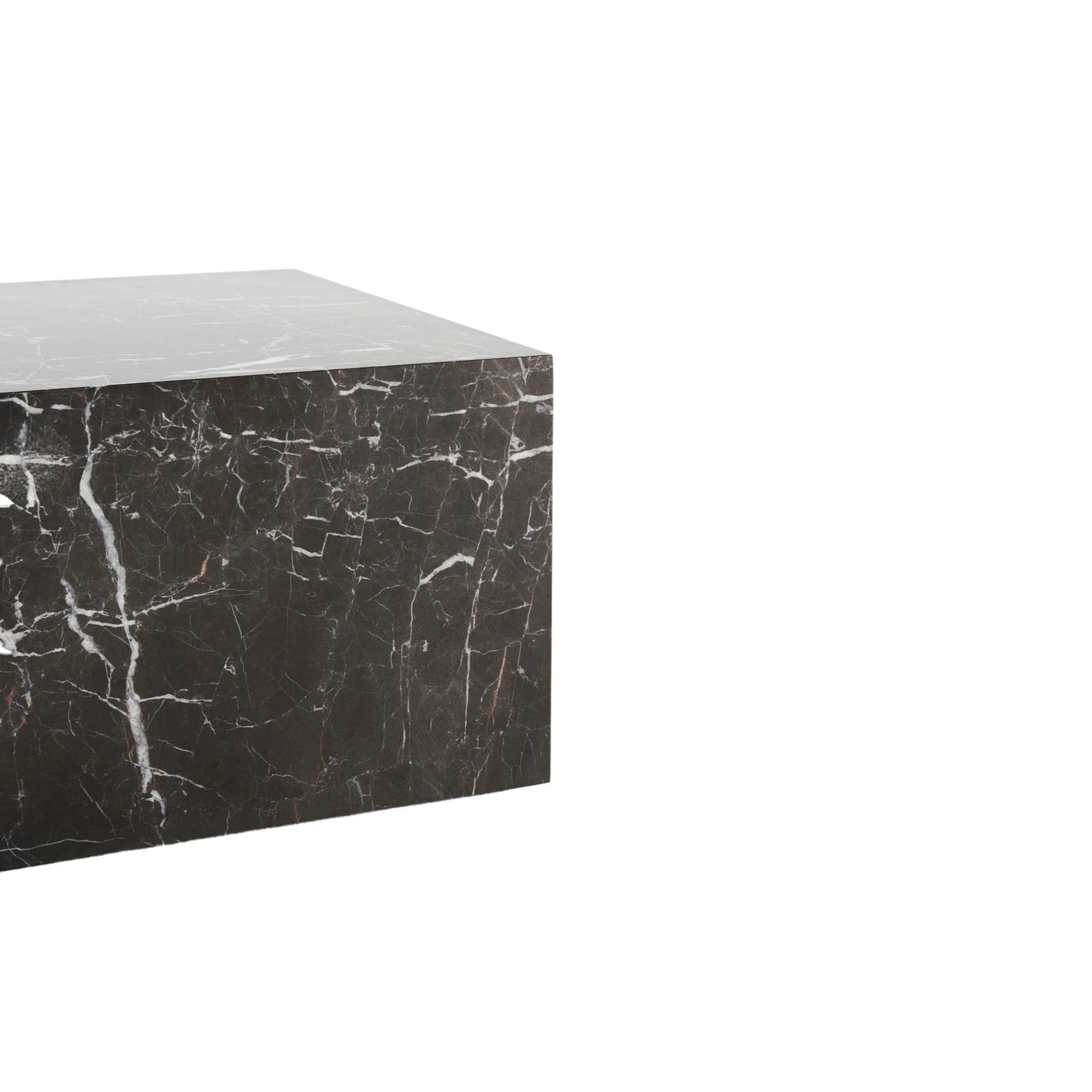 Comet Marble Side Table - Black Red Side Table M+Co Living