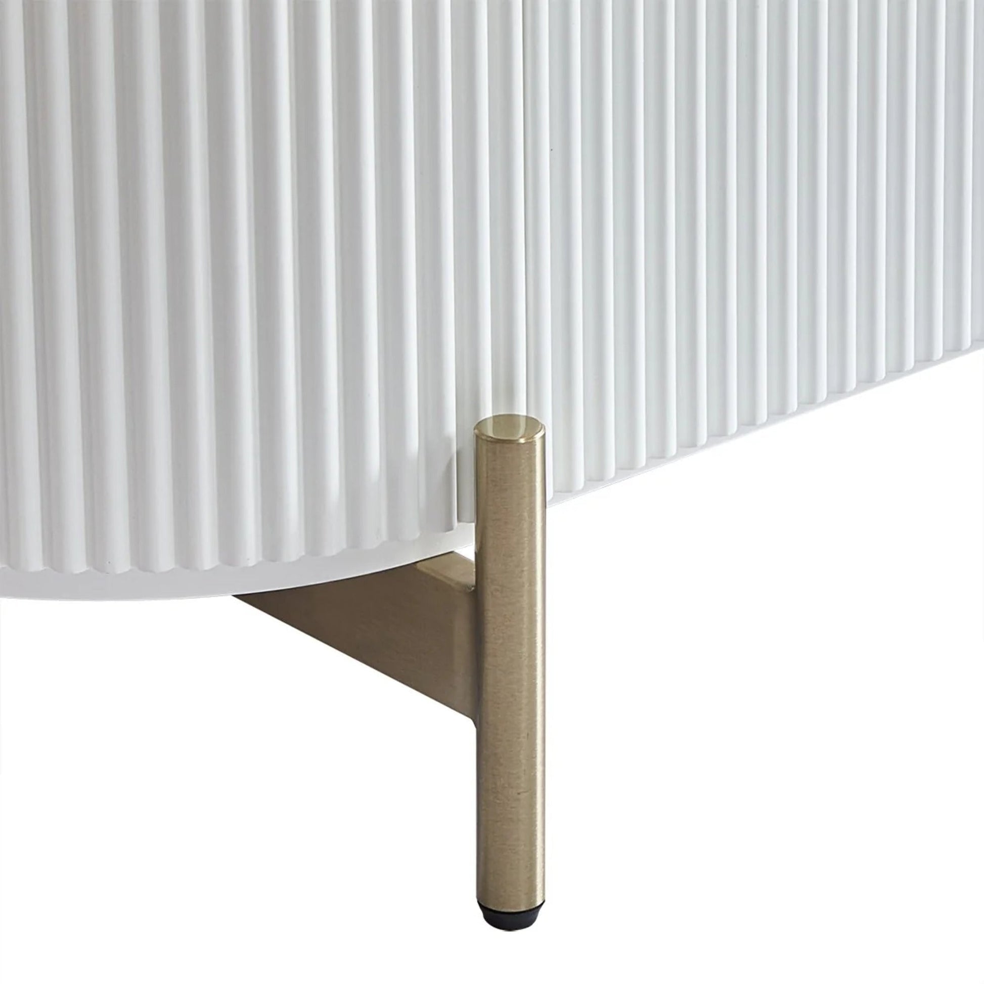 Demarco Marble Top Bedside Table - White Bedside Table Cafe Lighting & Living   