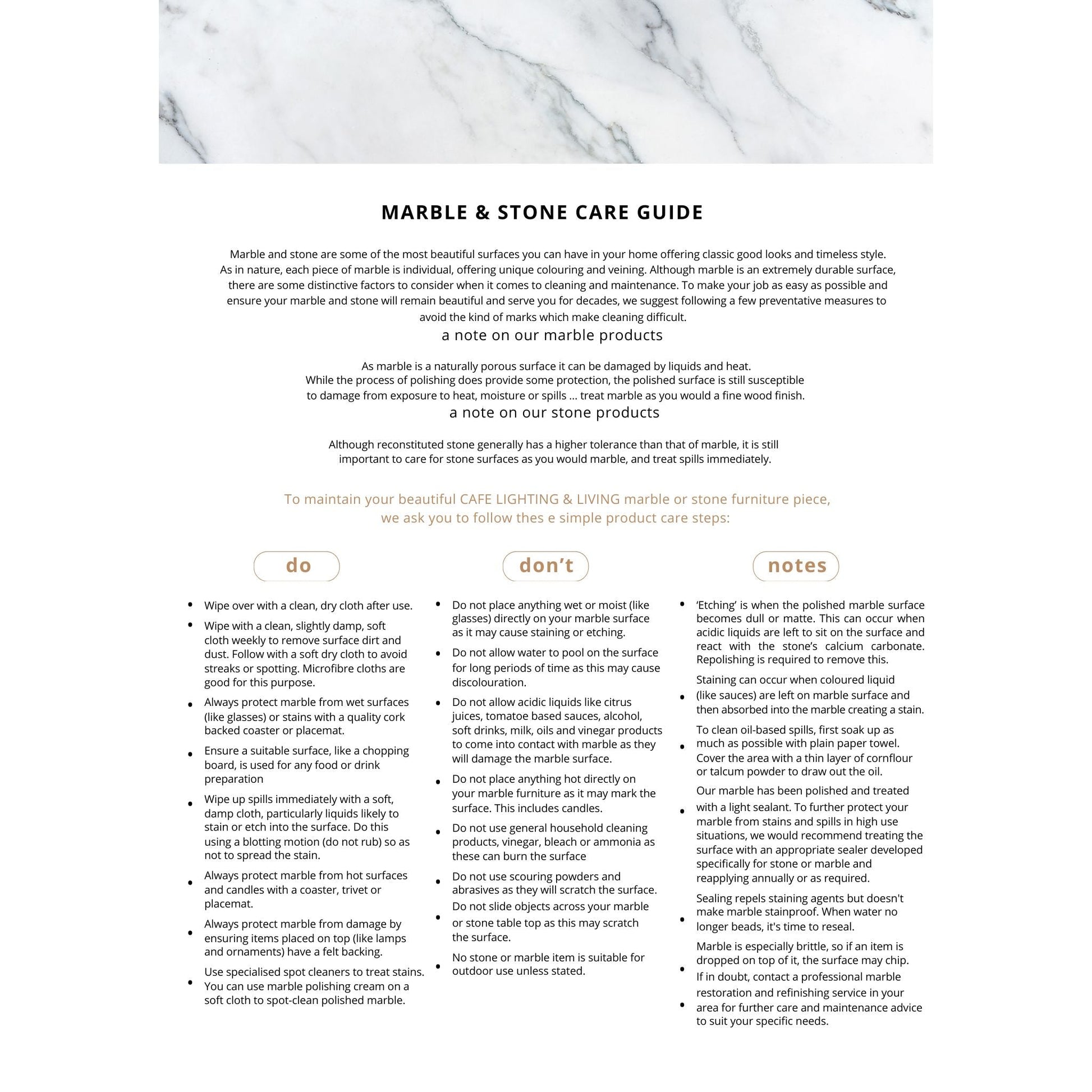 Demarco Marble Top Bedside Table - White Bedside Table Cafe Lighting & Living   