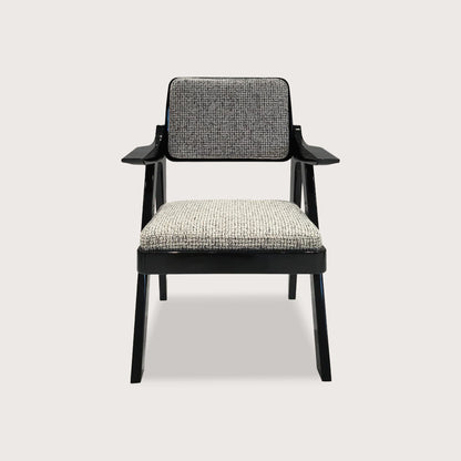 Dion Fabric Occasional Chair - Black Occasional Chair Raffine
