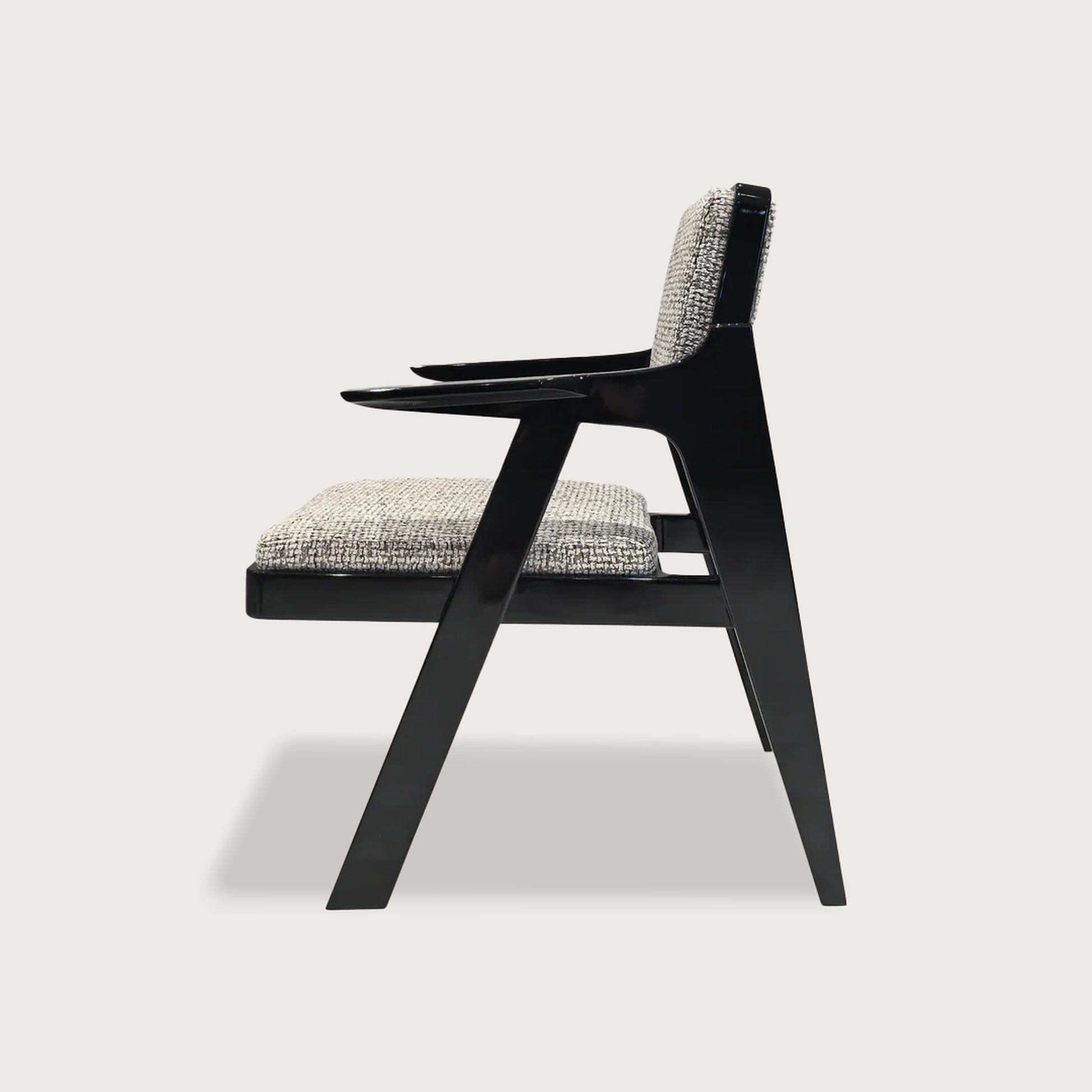 Dion Fabric Occasional Chair - Black Occasional Chair Raffine