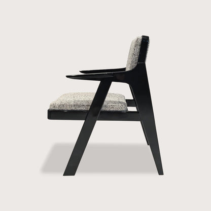 Dion Fabric Occasional Chair - Black Occasional Chair Raffine