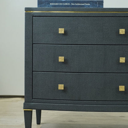 Eloise Metal Bedside Table - Brass Bedside Table Raffine