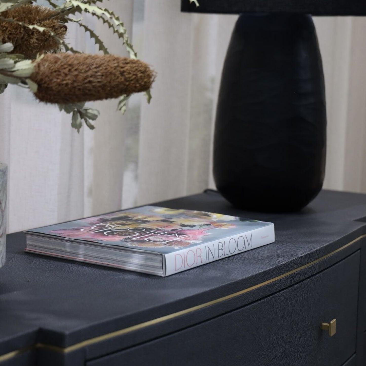 Eloise Metal Dresser - Brass Dresser Raffine