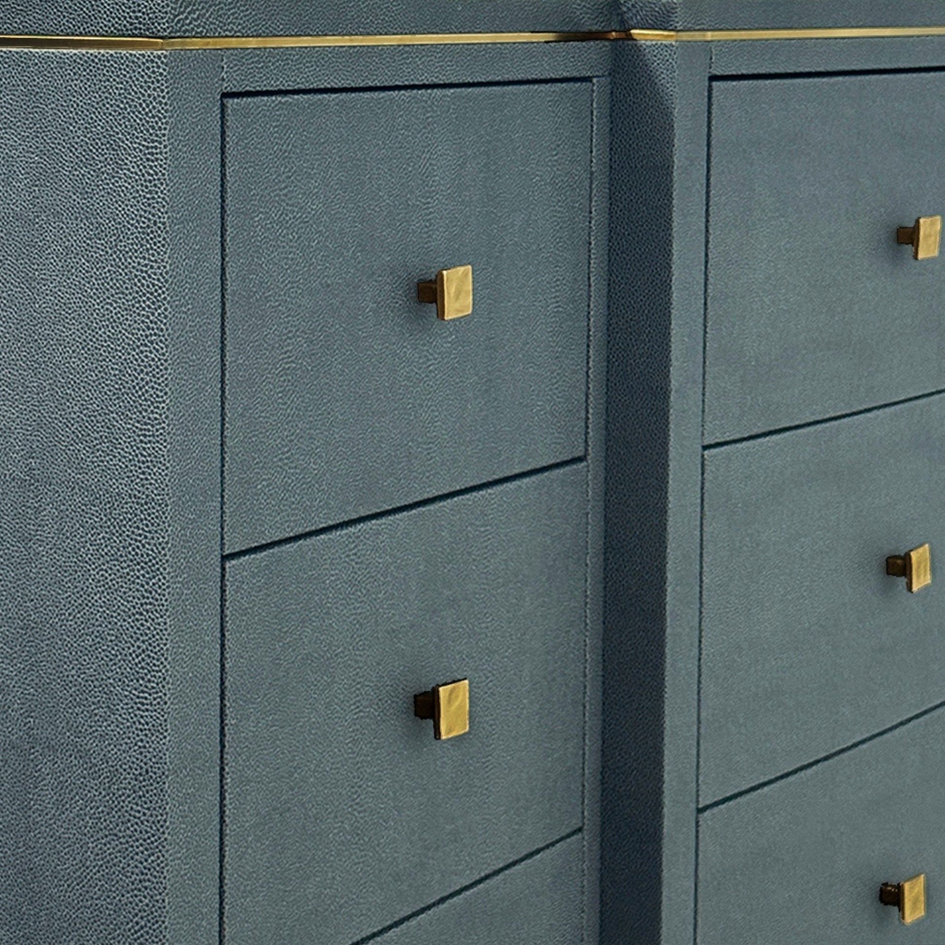 Eloise Metal Dresser - Brass Dresser Raffine