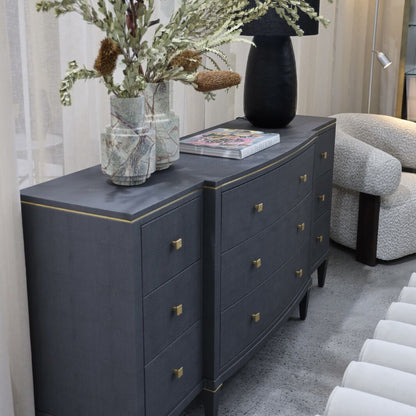 Eloise Metal Dresser - Brass Dresser Raffine