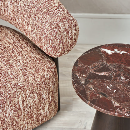 Emilio Marble Side Table - Plum Side Table Raffine