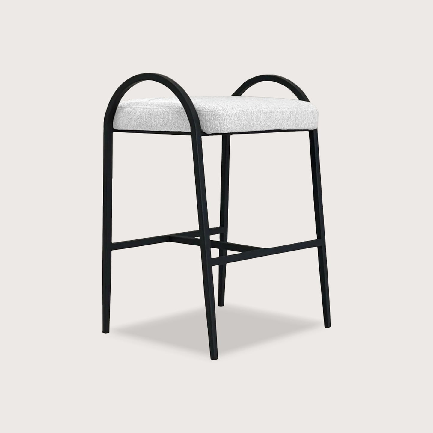 Felix Backless Fabric Bar Stool - Black Bar Stool Raffine Default Title
