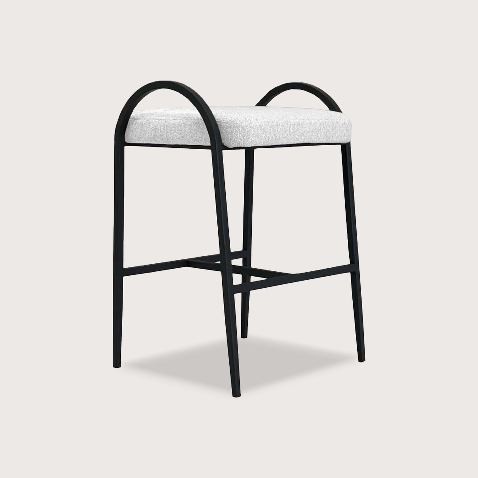 Felix Backless Fabric Bar Stool - Black Bar Stool Raffine Default Title