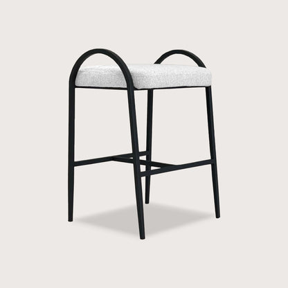 Felix Backless Fabric Bar Stool - Black Bar Stool Raffine Default Title